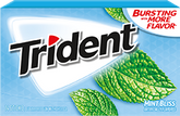 Trident Gum Mint Bliss Flavor Sugar Free Gum Quantity 14 Pieces Per Pack 12 Packs Per Box Sweet Browse at UsaCandyWholesale.Com